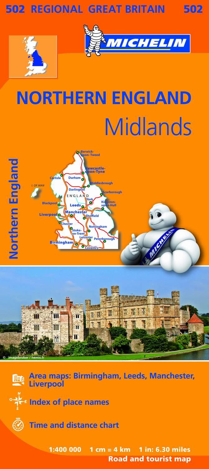 MAPA REGIONAL NORTHERN ENGLAND, MIDLANDS | 9782067183254 | VARIOS AUTORES