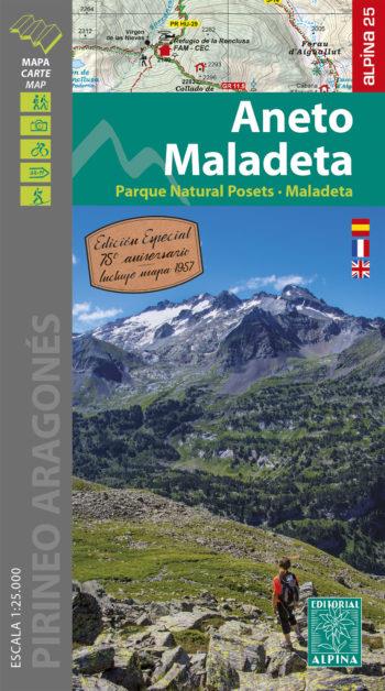 ANETO MALADETA. 1:25.000 -ALPINA EDICIO ESPECIAL | 9788480908610 | MAPA + CARPETA EXCURSIONISTA