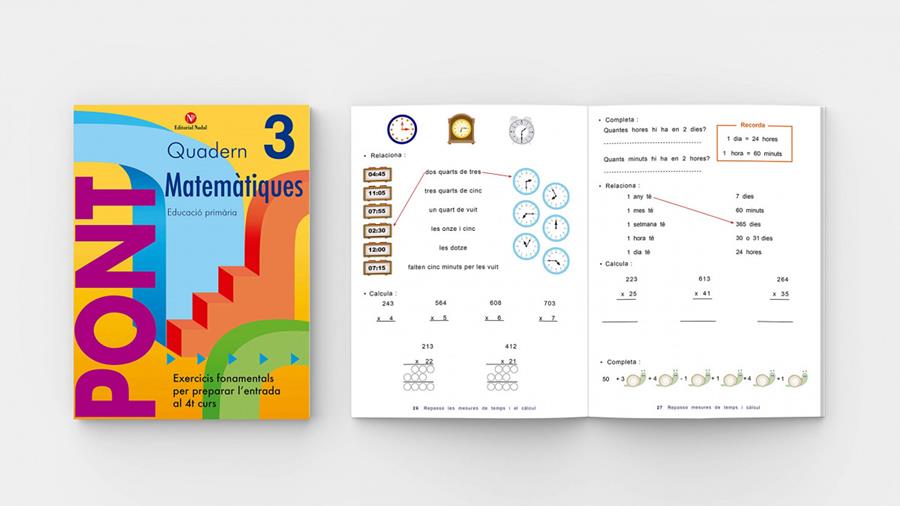 PONT QUADERN DE MATEMÀTIQUES 3ER PRIMARIA | 9788478874514 | PÀMIES TOMÀS, LINA / MÀRQUEZ CARO, CARLES