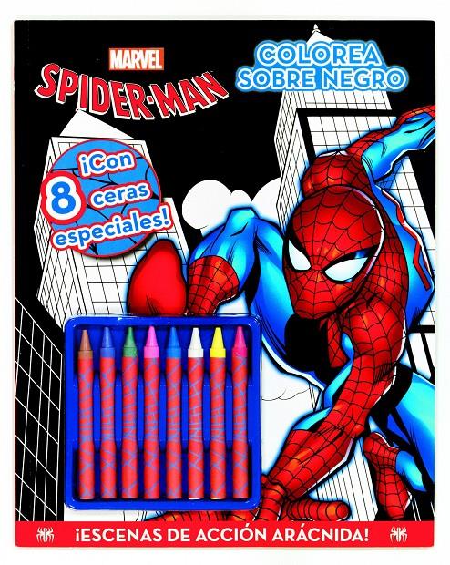 SPIDER-MAN. COLOREA SOBRE NEGRO | 9788415343523 | MARVEL