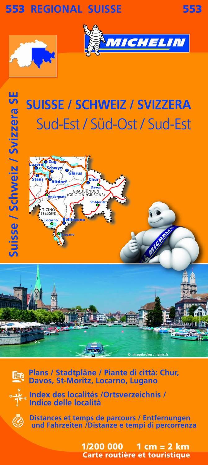 MAPA REGIONAL SUISSE SUD-EST/ SCHWEIZ SÜD-OST/ SVIZZERA SUD-EST | 9782067183773 | VARIOS AUTORES