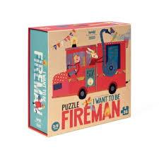 PUZZLE I WANT TO BE FIREMAN  | 8436530163748