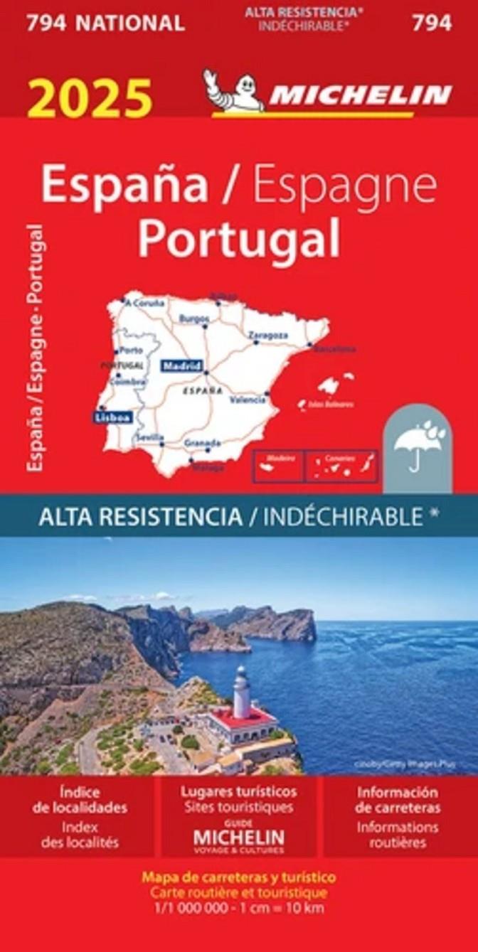 MAPA NATIONAL ESPANA & PORTUGAL 2025 17794 | 9782067265479