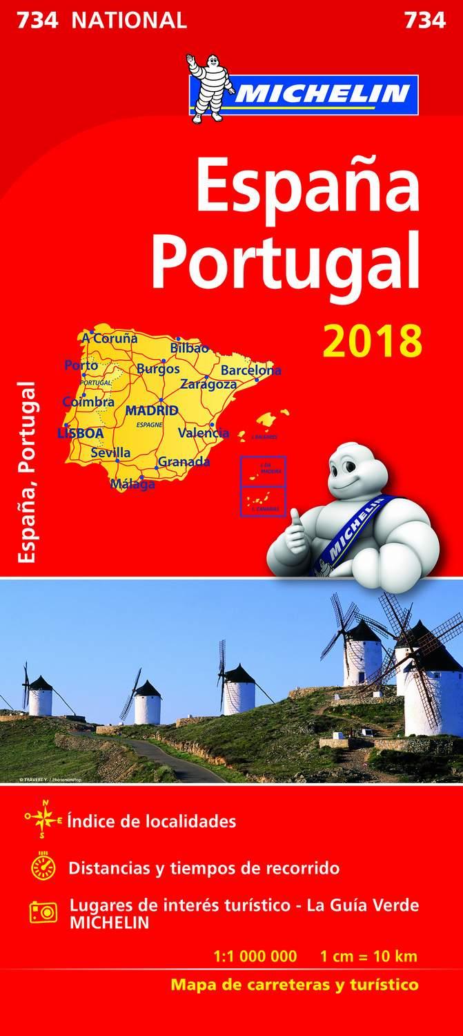 MAPA NATIONAL ESPAÑA - PORTUGAL 2018 | 9782067226654 | VARIOS AUTORES