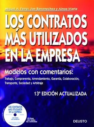 LOS CONTRATOS MAS UTILIZADOS EN LA EMPRESA | 9788423426218 | AA.VV.