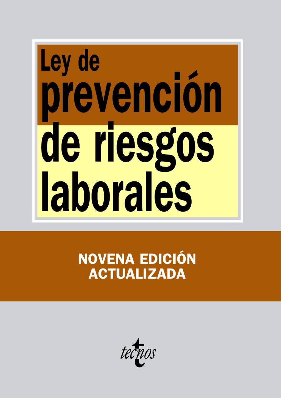 LEY DE PREVENCIóN DE RIESGOS LABORALES | 9788430959501 | EDITORIAL TECNOS