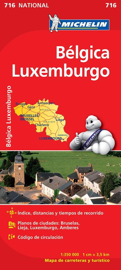 MAPA NATIONAL BÉLGICA LUXEMBURGO | 9782067170728 | VARIOS AUTORES