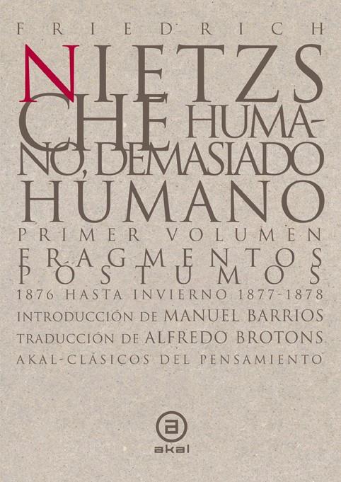 HUMANO, DEMASIADO HUMANO | 9788446007364 | NIETZSCHE, FRIEDRICH