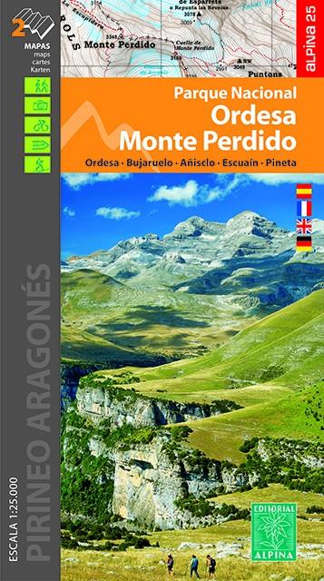 ORDESA MONTE PERDIDO 1:25.000 [2 MAPAS] -ALPINA | 9788480908146