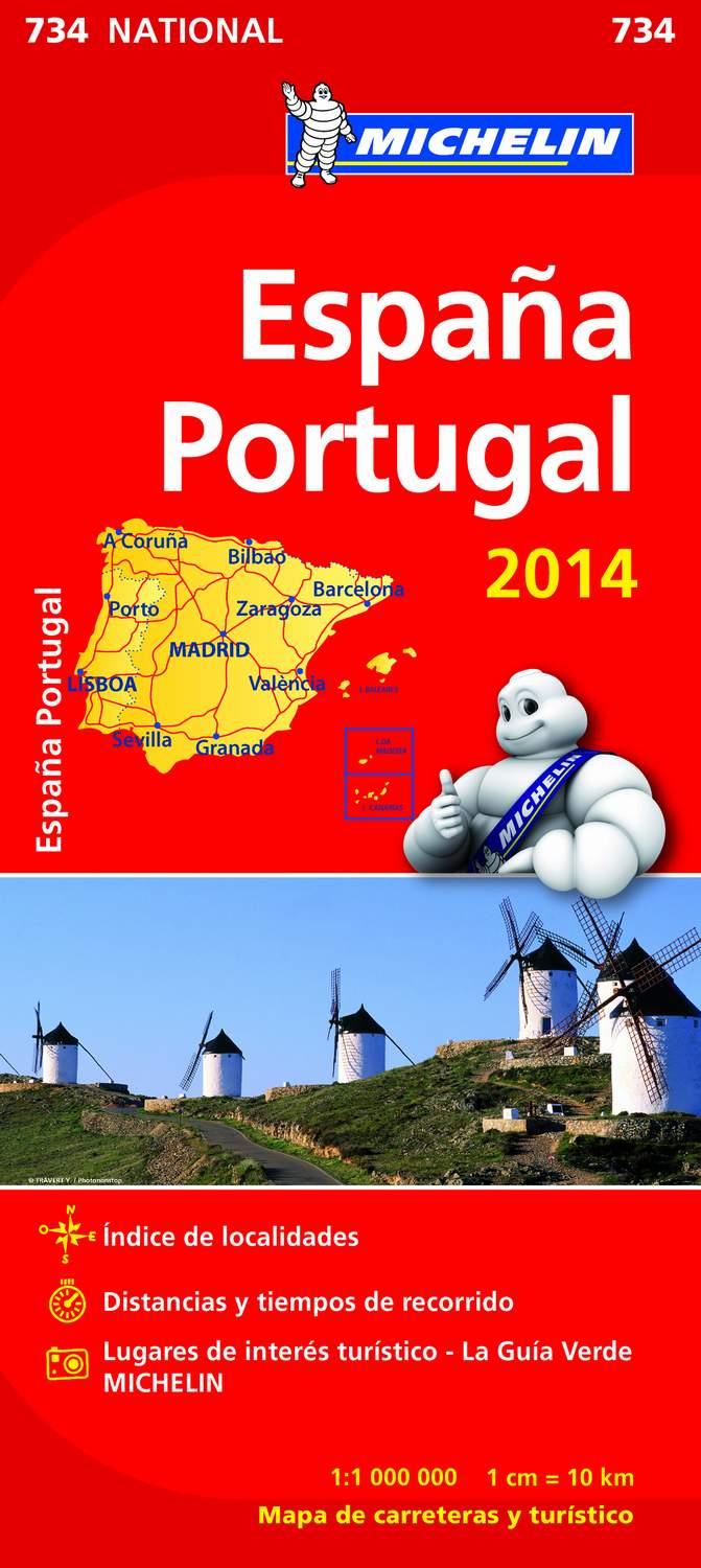 MAPA NATIONAL ESPAÑA - PORTUGAL. NUM. 734 | 9782067191471 | VARIOS AUTORES
