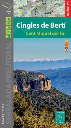 CINGLES DE BERTI. SANT MIQUEL DEL FAI | 9788480908450 | 1:25.000. EDICIÓ 2020 / 2021