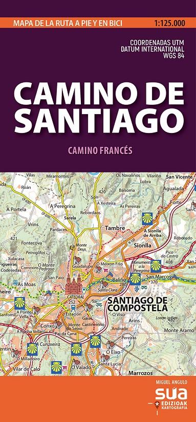 CAMINO DE SANTIAGO, CAMINO FRANCES 1:125.000 | 9788482167473 | ANGULO, MIGUEL