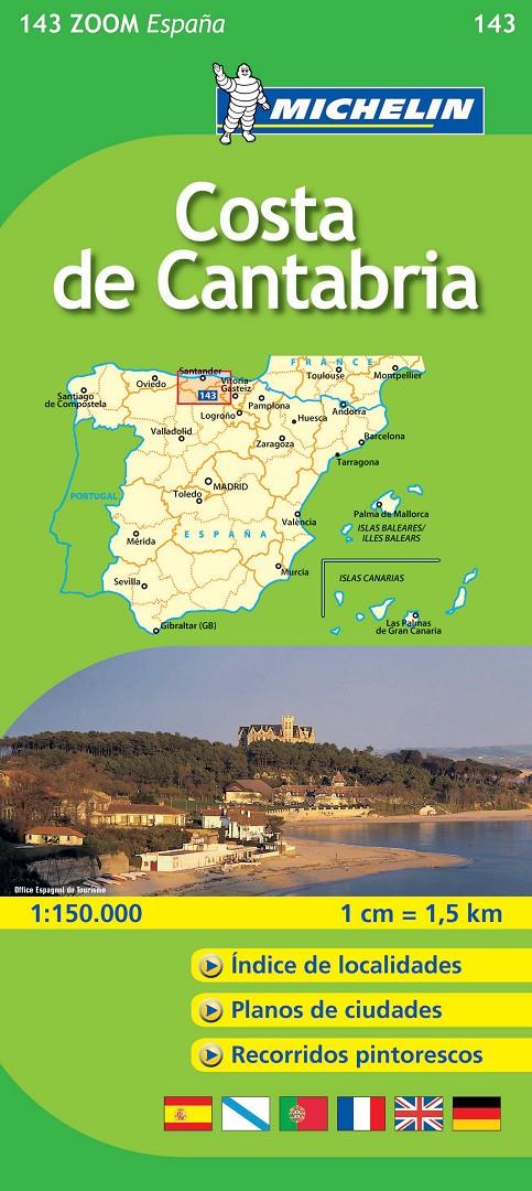 MAPA ZOOM COSTA DE CANTABRIA | 9782067140622 | VARIOS AUTORES