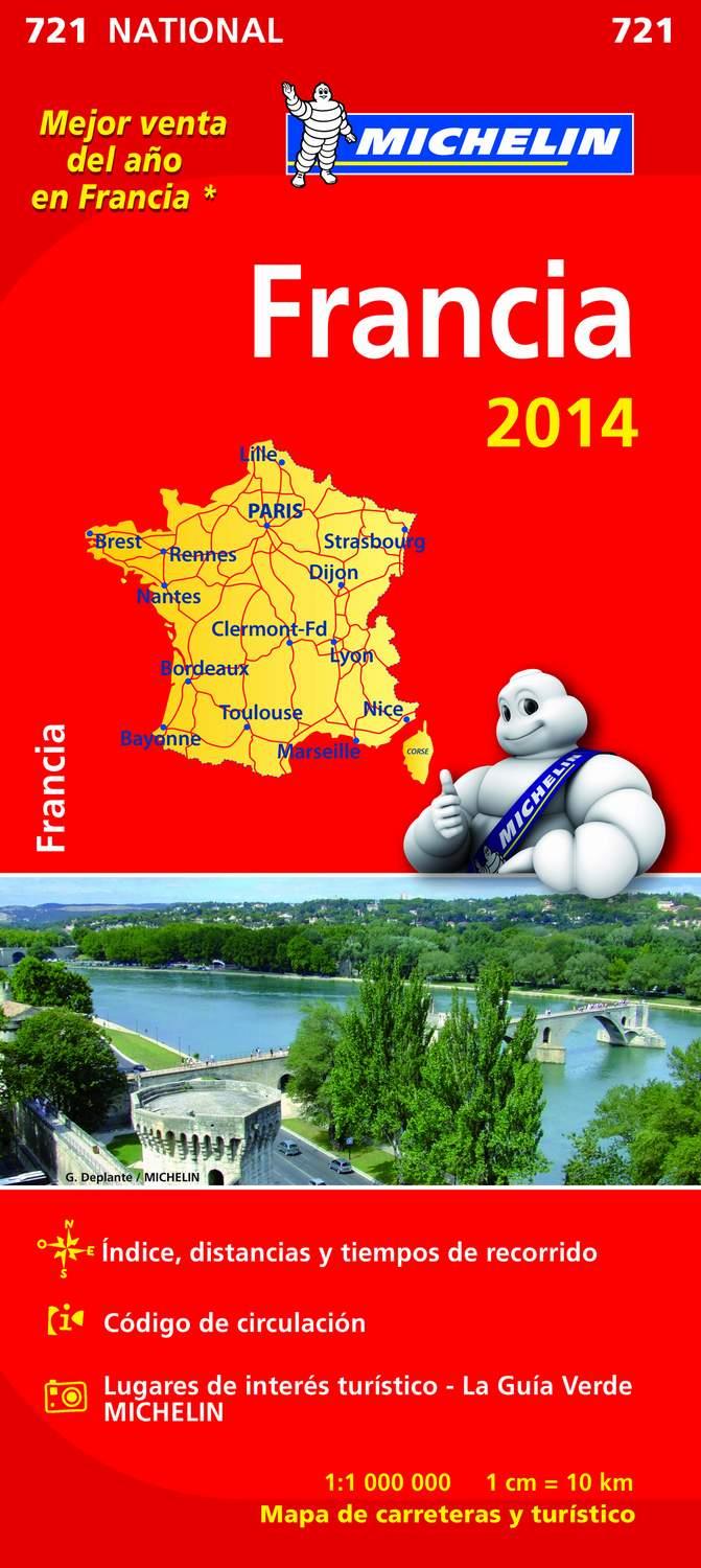 MAPA NATIONAL FRANCIA NUM. 721 | 9782067191204 | VARIOS AUTORES