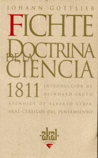 DOCTRINA DE LA CIENCIA | 9788446009535 | FICHTE, JOHANN GOTTLIEB