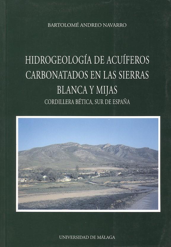 HIDROGEOLOGIA DE ACUIFEROS CARBONATOS EN LAS SIERR | 9788474966084